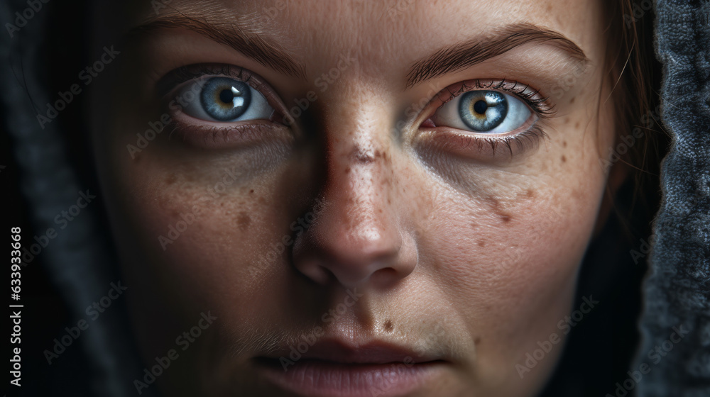 a woman wearing an enigmatic expression on her face. Her countenance carries an air of mystery and intrigue. Her eyes hold a glimmer of curiosity, as if she is observing something fascinating a woman wearing an enigmatic expression on her face. Her countenance carries an air of mystery and intrigue. Her eyes hold a glimmer of curiosity, as if she is observing something fascinating