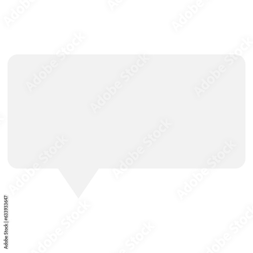 Digital png illustration of text bubble on transparent background