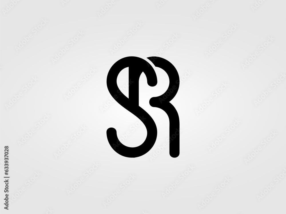 Initial SR letter Logo Design vector Template. Monogram, lettermark SR logo Design Initial SR letter Logo Design vector Template. Monogram, lettermark SR logo Design