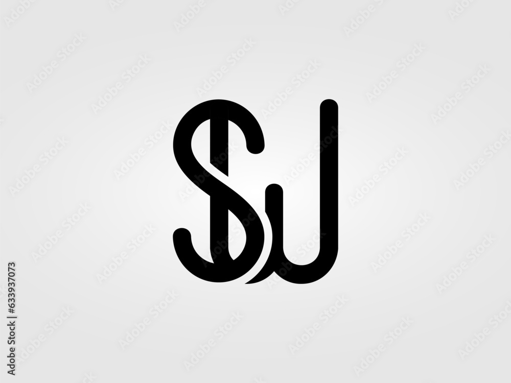 Initial SU,SW letter Logo Design vector Template. Monogram, lettermark SU,SW logo Design Initial SU,SW letter Logo Design vector Template. Monogram, lettermark SU,SW logo Design