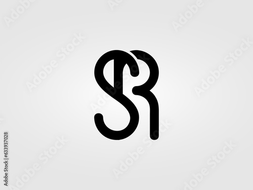 Initial SR letter Logo Design vector Template. Monogram  lettermark SR logo Design
