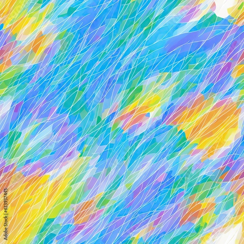 Abstract colored seamless pattern. AI generated.