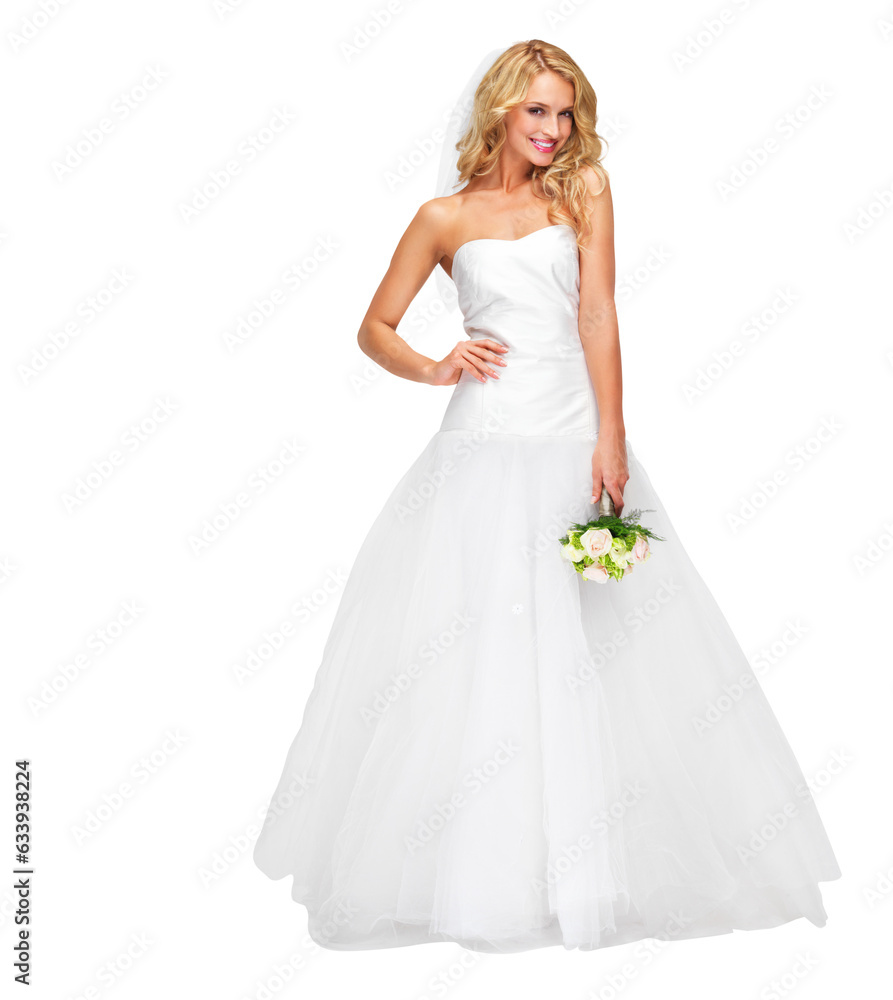 Wedding dress, fashion and smile with portrait of woman on png for beauty, marriage or celebration. Happy, love and roses with bride isolated on transparent background for makeup, cosmetics and event Wedding dress, fashion and smile with portrait of woman on png for beauty, marriage or celebration. Happy, love and roses with bride isolated on transparent background for makeup, cosmetics and event