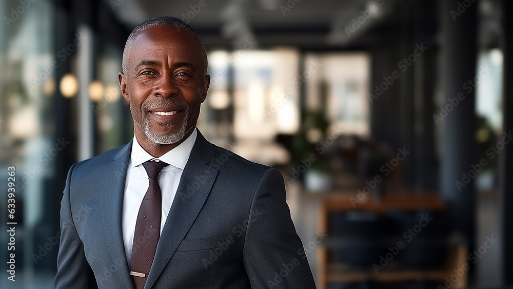 Confident and Stylish African American Businessman the Corporate Look