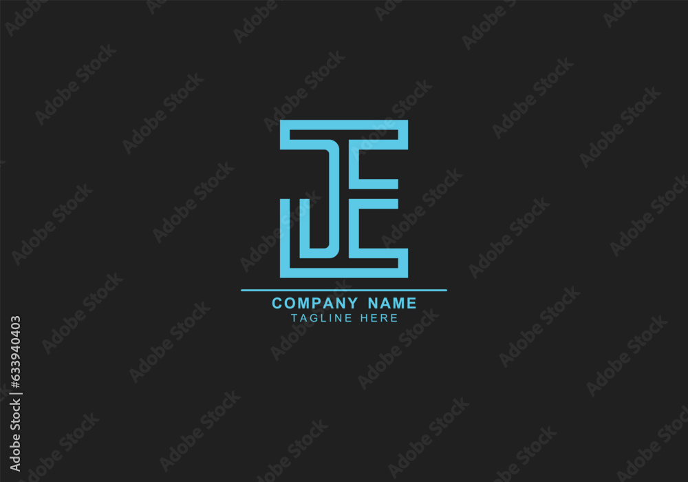 JE or EJ minimal logo JE or EJ minimal logo