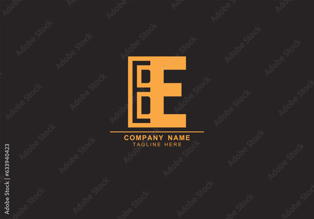 BE or EB minimal logo
