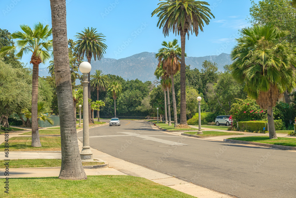 Street view in San marino California.