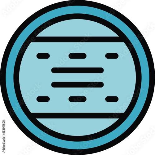 Smoke detector device icon outline vector. Fire alarm. Home control color flat