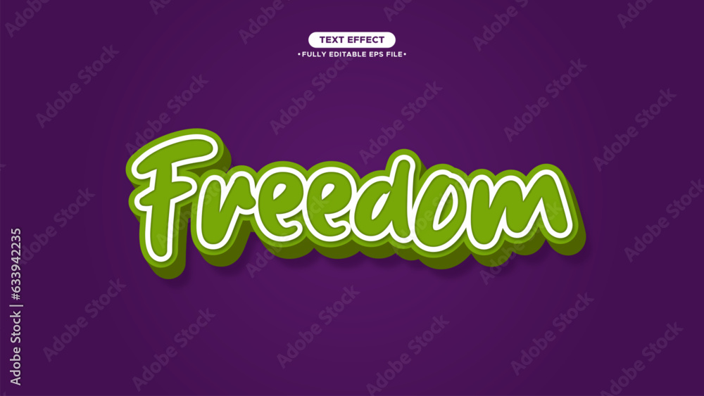 Freedom 3D Bold Style Text Effect Editable font and text Freedom 3D Bold Style Text Effect Editable font and text