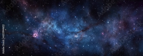 a photo of very dark starry night space taken from James Webb Space Telescope, night sky, dark black and dark blue tone, nebula, AI Generative © ANNY