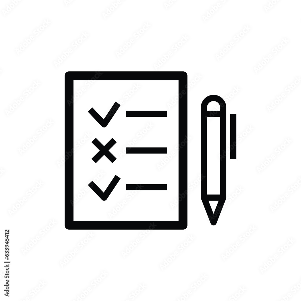 Report checklist task vector icon Report checklist task vector icon