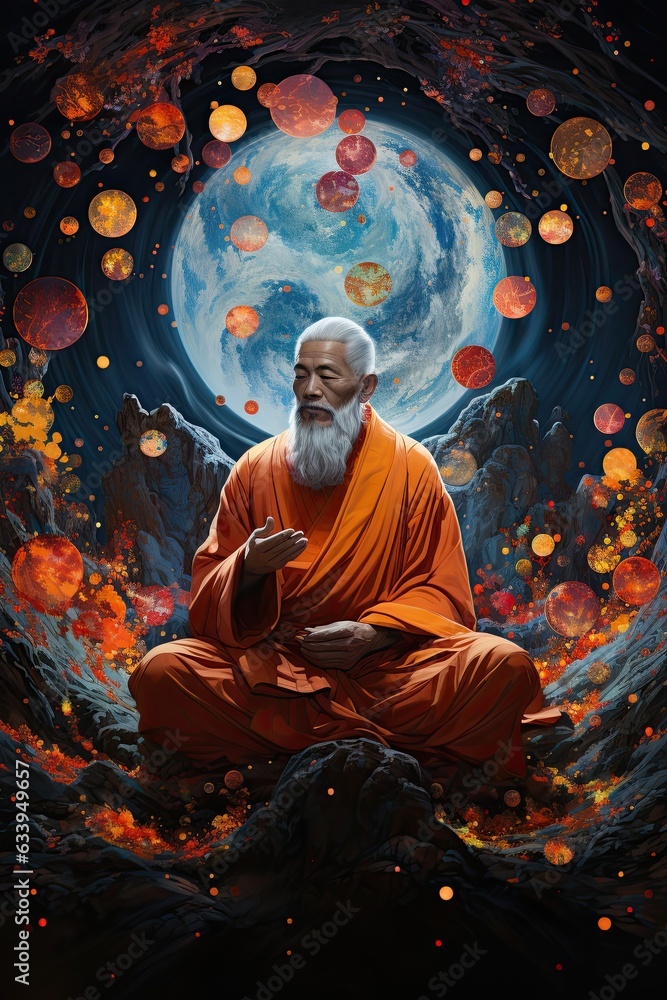 Portrait of spiritual guru