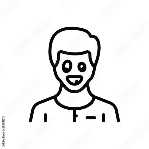 Black line icon for odd 