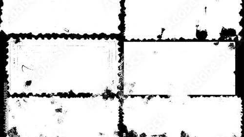 Overlays stamp texture with effect grunge, damaged and old. Different paint textures with splay effect. Aged splatter crumb wall backdrop. Weathered drips aging design element. Distress overlay vector