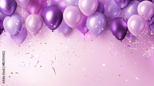 Balloons with confetti