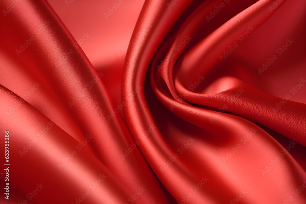 Close-up texture of natural red fabric or cloth in same color. Fabric texture of natural cotton, silk or wool, or linen textile material. Red canvas background. Close-up texture of natural red fabric or cloth in same color. Fabric texture of natural cotton, silk or wool, or linen textile material. Red canvas background.