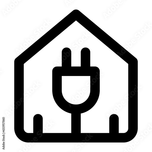 smart house line icon