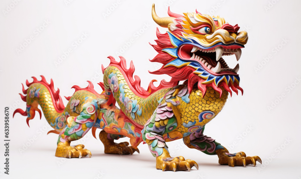 Chinese new year gold dragon. Year of the dragon celebration
