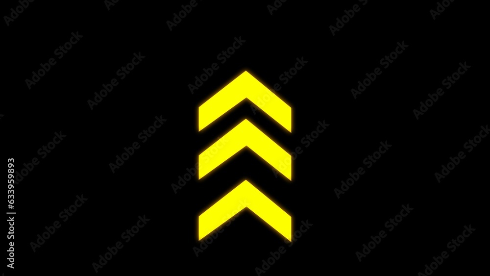 abstract beautiful arrow icon or pointer looking on the place illustration 4k 
