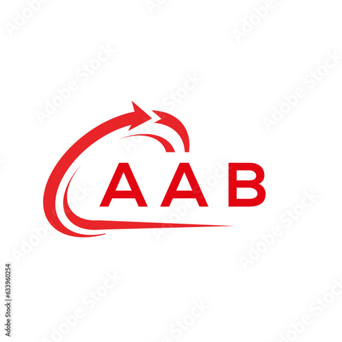 AAB letter logo design on white background. AAB creative initials letter logo concept. AAB letter design.	
 photo