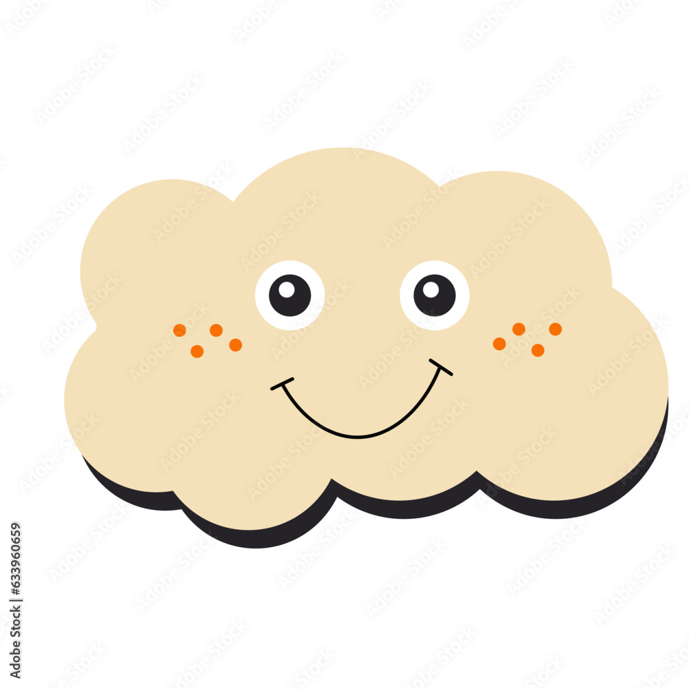 Retro Cloud Character Retro Cloud Character