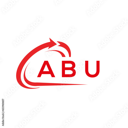 ABU letter logo design on white background. ABU creative initials letter logo concept. ABU letter design. 