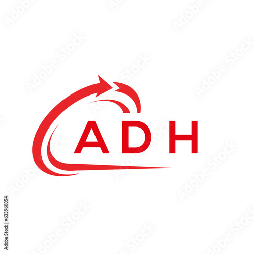 ADH letter logo design on white background. ADH creative initials letter logo concept. ADH letter design. 