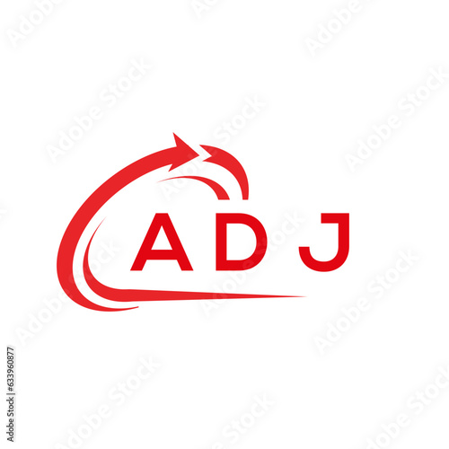 ADJ letter logo design on white background. ADJ creative initials letter logo concept. ADJ letter design. 