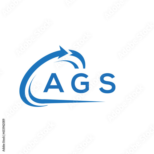 AGS letter logo design on white background. AGS creative initials letter logo concept. AGS letter design.	
 photo