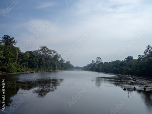 lake in the forest in Angkor Wat Cambodia