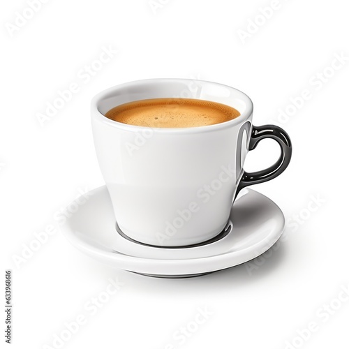 Cup of Espresso on plain white background - product photography