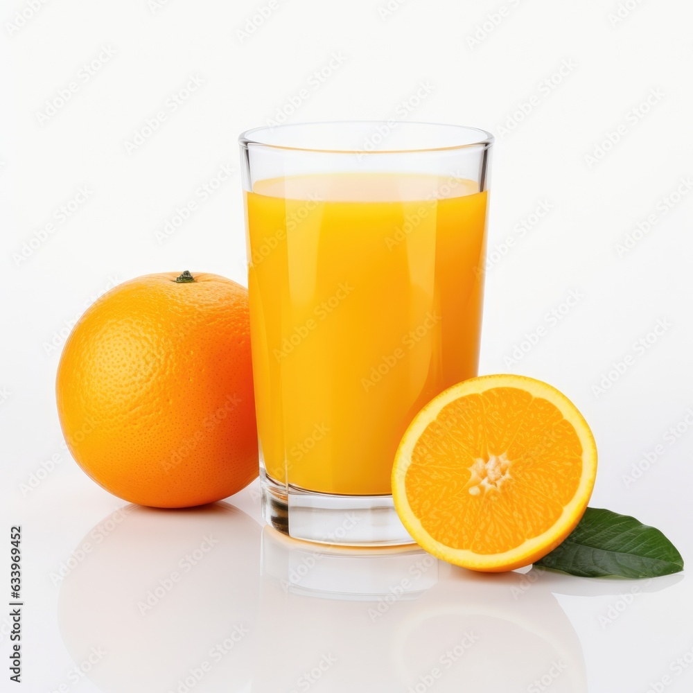 Orange Juice on plain white background - product photography Orange Juice on plain white background - product photography