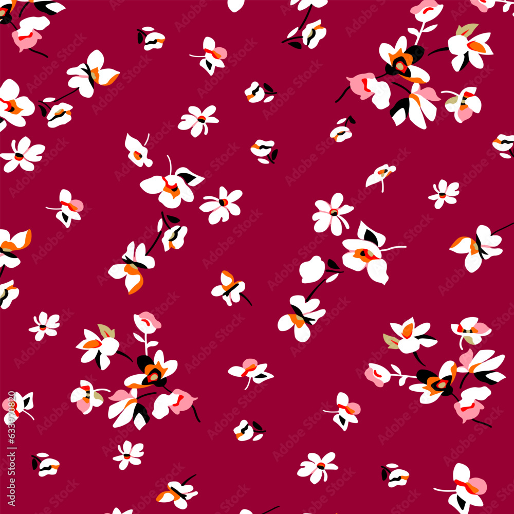 floral abstract pattern suitable for textile and printing needs