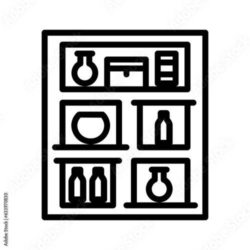 Black line icon for Larder