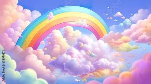 Fotografie, Obraz Fantasy sky rainbow
