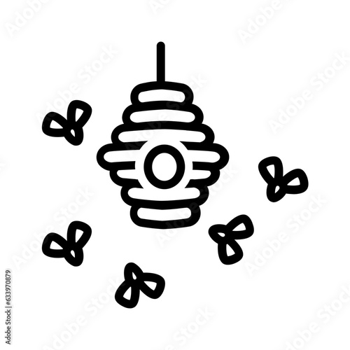 Black line icon for Swarm