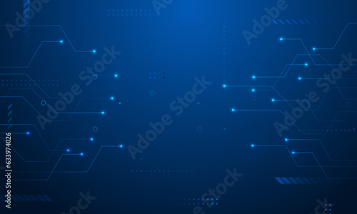 Dark Blue digital technology with line big data background.abstract cyber lines shiny circuit concept