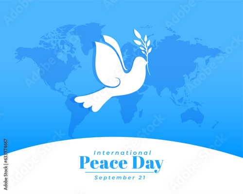 21st september international peace day social media post design