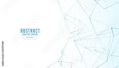 abstract technical textures banner in low poly style