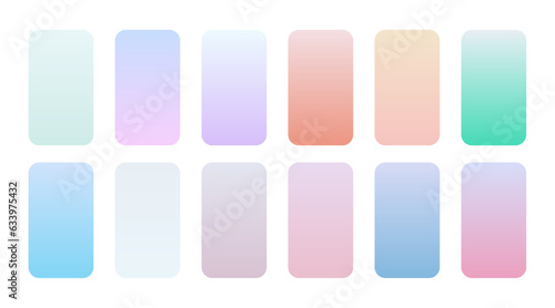 smooth multicolor gradient collection for backdrop textures