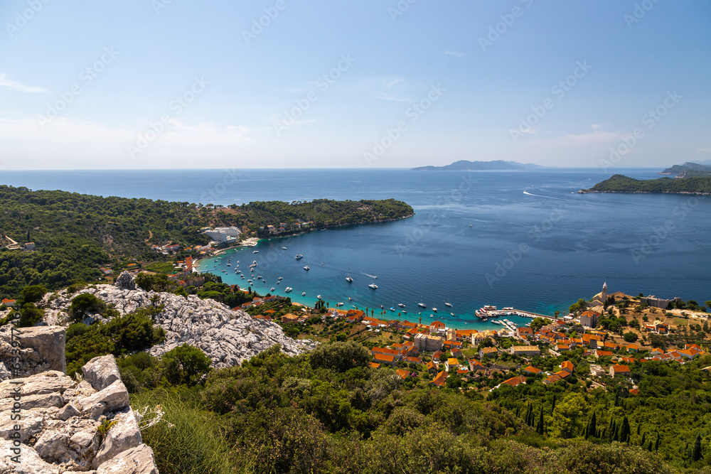 Elaphiti Islands, Croatia 08-03-2023 The Elaphiti Islands is a small archipelago consisting of several islands stretching northwest of Dubrovnik, in the Adriatic Sea. 