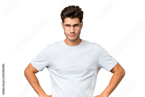 Young caucasian handsome man over isolated background angry © luismolinero
