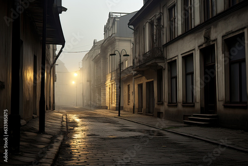 Empty old street