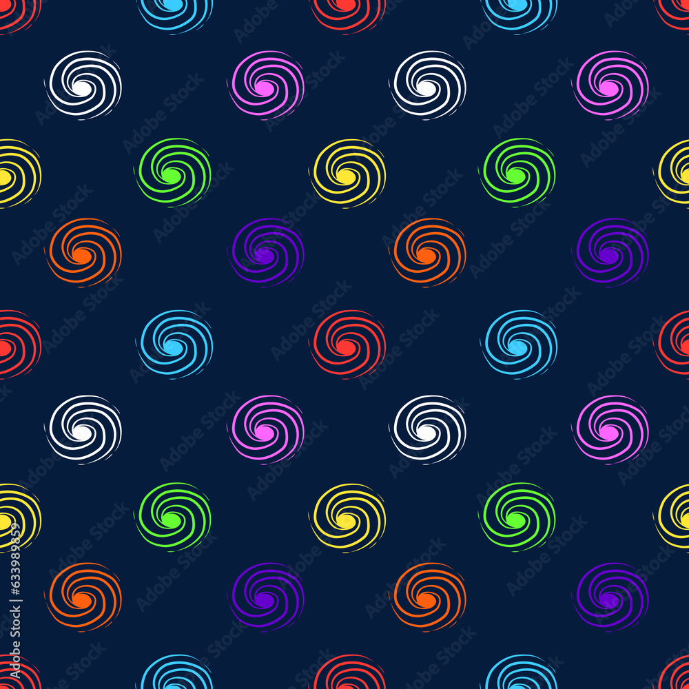 Vector swirl seamless pattern background. Suitable for use fabric design, textile, wrapping paper, wallpaper, etc.