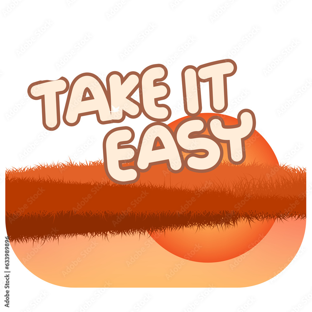 Fotografie Take it easy in nature landscape scene