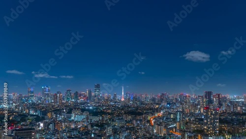 Wallpaper Mural 東京風景・夜景・夜・タイムラプス Torontodigital.ca