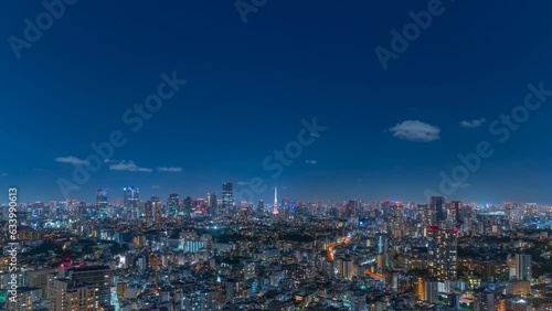 Wallpaper Mural 東京風景・夜景・夜・タイムラプス Torontodigital.ca