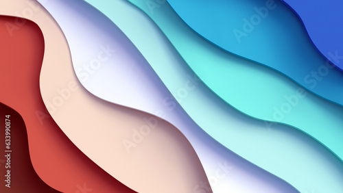 Graphic image of the waves of the sea. Decorative panel. Background and texture