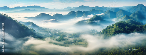 Foggy landscape in the jungle © Debi Kurnia Putra