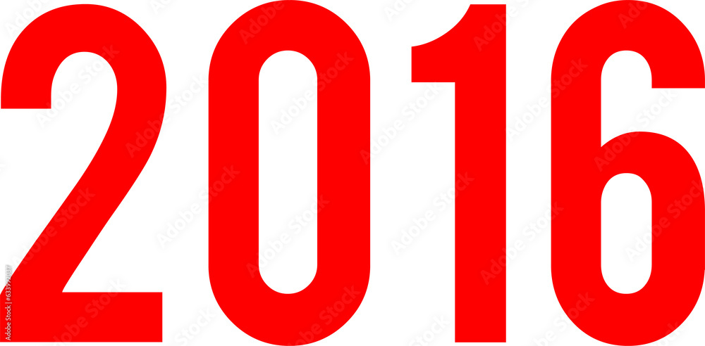 Digital png illustration of 2016 text on transparent background Digital png illustration of 2016 text on transparent background